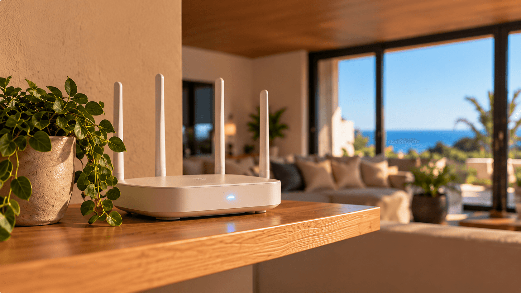 Router WiFi para mejorar la conectividad de una vivienda